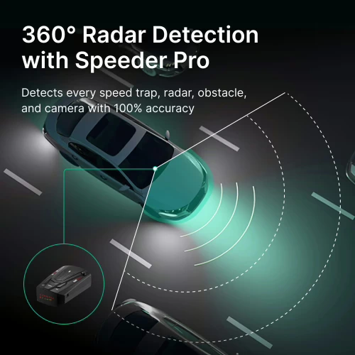 Speeder Pro Radar Detector 360 degree detection